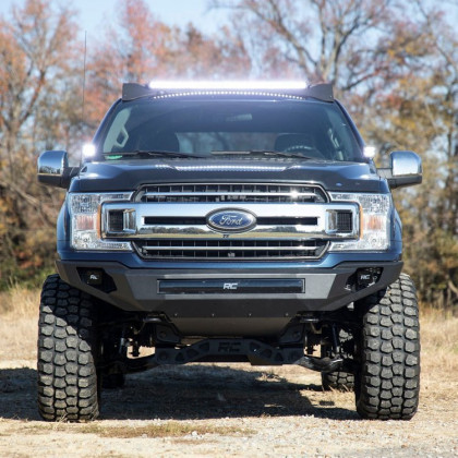 Roof rack system with front and rear LED light bar 40" Rough Country Crew Cab