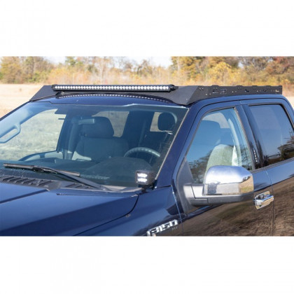 Roof rack system with front and rear LED light bar 40" Rough Country Crew Cab