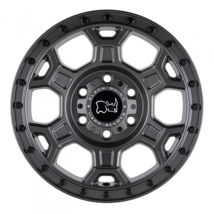 Alloy wheel Matte Gunmetal Midhill Black Rhino