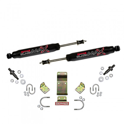 Dual steering stabilizer black Skyjacker