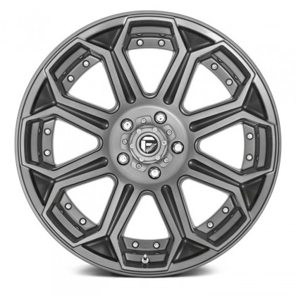 Alloy wheel D705 Siege Brushed Gun Metal Tinted Clear Fuel