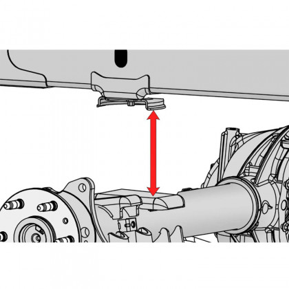 Rear air spring kit Rough Country Lift 0-6"