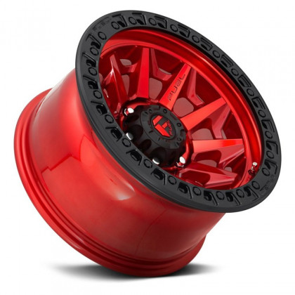 Alloy wheel D695 Covert Candy Red/Black Ring Fuel