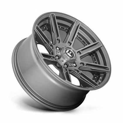 Alloy wheel D710 Rogue Platinum Brushed GUN Metal Tinted Clear Fuel