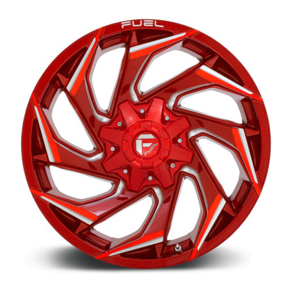 Alloy wheel D754 Reaction Candy RED Milled Fuel