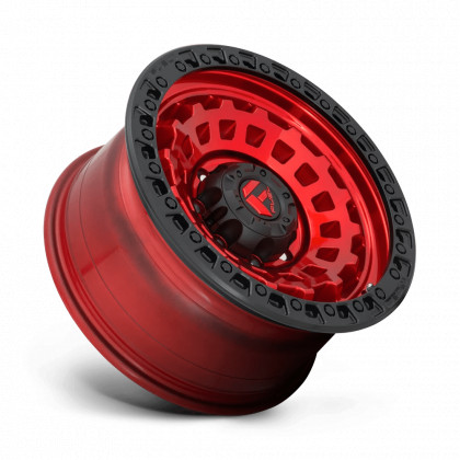 Alloy wheel D632 Zephyr Candy RED Black Bead Ring Fuel