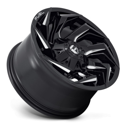 Alloy wheel D753 Reaction Gloss Black Milled Fuel