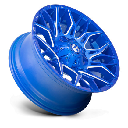 Alloy wheel D770 Twitch Anodized Blue Milled Fuel