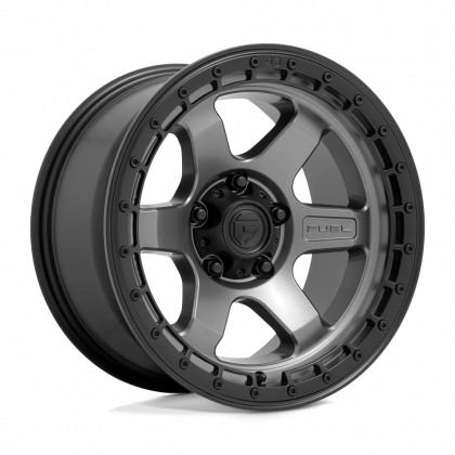 Alloy wheel D752 Block Matte Gunmetal W/ Black Ring Fuel