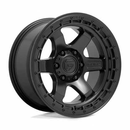 Alloy wheel D750 Block Matte Black W/ Black Ring Fuel