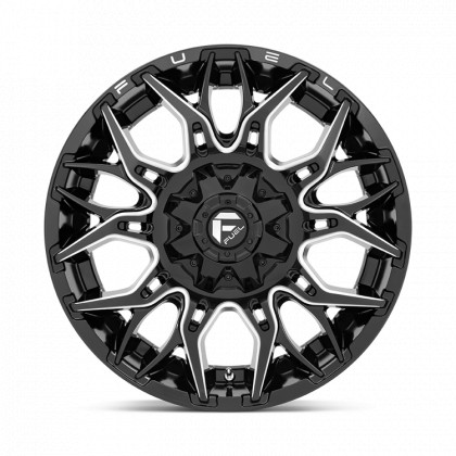 Alloy wheel D769 Twitch Glossy Black Milled Fuel