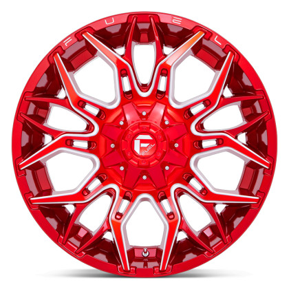 Alloy wheel D771 Twitch Candy RED Milled Fuel