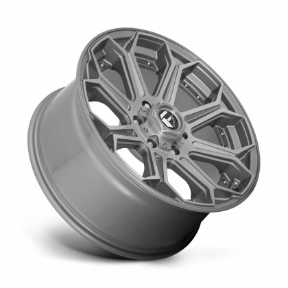 Alloy wheel D705 Siege Brushed GUN Metal Tinted Clear Fuel