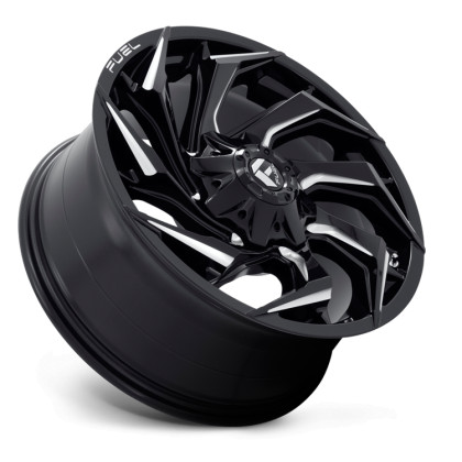 Alloy wheel D753 Reaction Gloss Black Milled Fuel