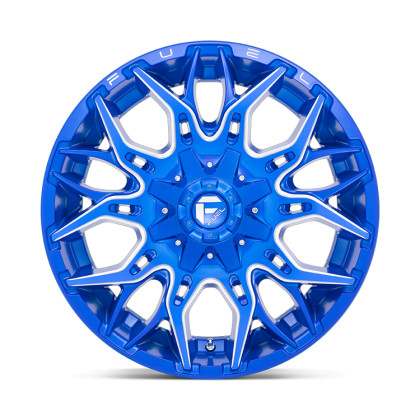 Alloy wheel D770 Twitch Anodized Blue Milled Fuel