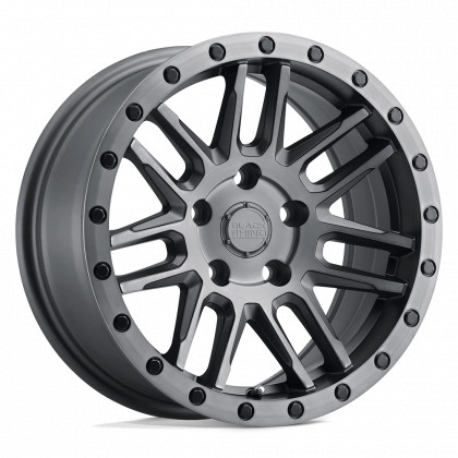 Alloy wheel Matte Brushed Gunmetal W/ Black Bolts Arches Black Rhino