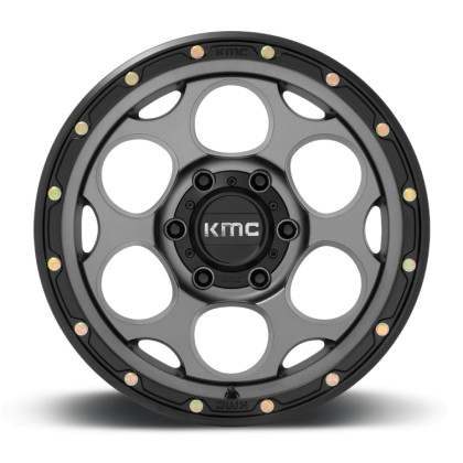 Alloy wheel KM541 Dirty Harry Satin Gray W/ Black LIP KMC