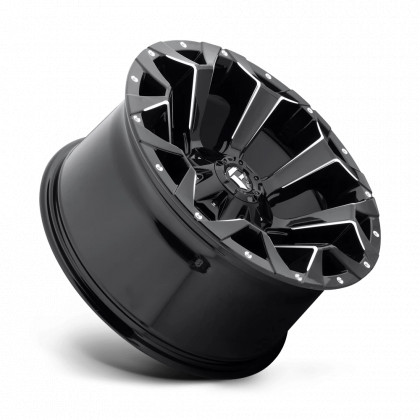 Alloy wheel D576 Assault Gloss Black Milled Fuel