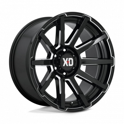 Alloy wheel XD847 Outbreak Gloss Black Milled XD Series