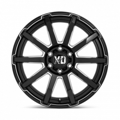 Alloy wheel XD847 Outbreak Gloss Black Milled XD Series