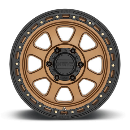 Alloy wheel KM548 Chase Matte Bronze W/ Black LIP KMC