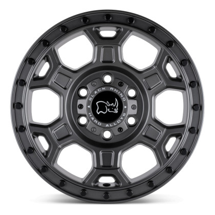Alloy wheel Matte Gunmetal W/ Black Bolts Midhill Black Rhino