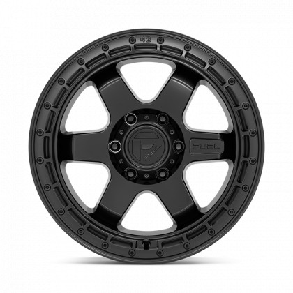 Alloy wheel D750 Block Matte Black W/ Black Ring Fuel