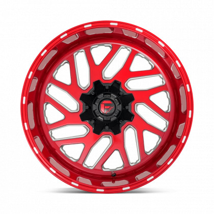 Alloy wheel D691 Triton Candy RED Milled Fuel