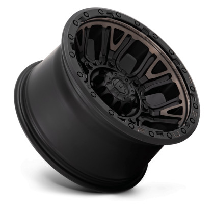 Alloy wheel D824 Traction Matte Black W/ Double Dark Tint Fuel