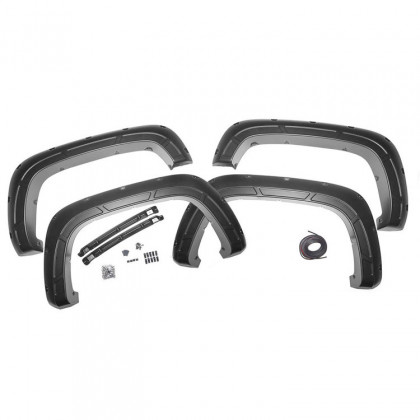 Front and rear fender flares Rough Country Defender Pocket