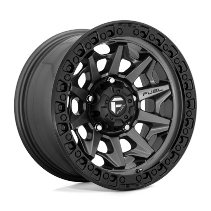 Alloy wheel D716 Covert Matte GUN Metal Black Bead Ring Fuel