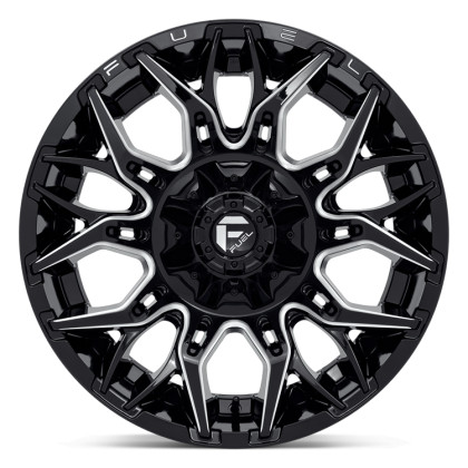 Alloy wheel D769 Twitch Glossy Black Milled Fuel