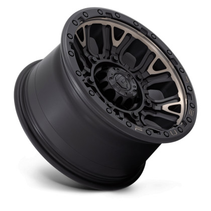 Alloy wheel D824 Traction Matte Black W/ Double Dark Tint Fuel