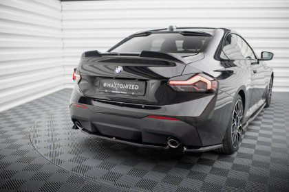 Spoiler zadního nárazniku BMW 2 Coupe G42 černý lesklý plast