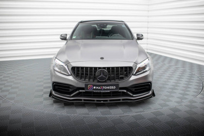 Street pro spojler pod nárazník lipa + flaps Mercedes-AMG C63 Sedan / Estate W205 Facelift černý