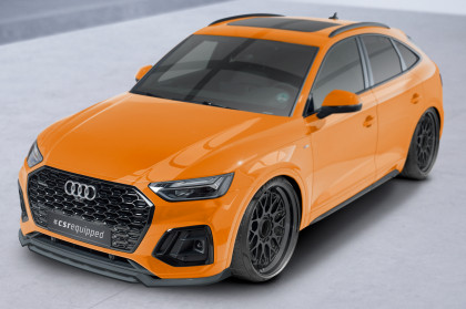 Spoiler pod přední nárazník CSR CUP pro Audi Q5 (FY/FYT) S-Line / SQ5 (FY)  carbon look lesklý