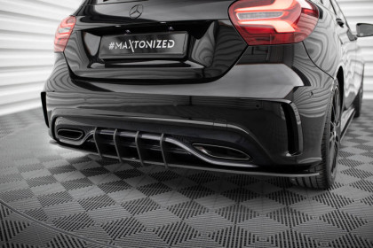 Spoiler zadního nárazníku Street pro Mercedes-Benz A AMG-Line W176 Facelift červený