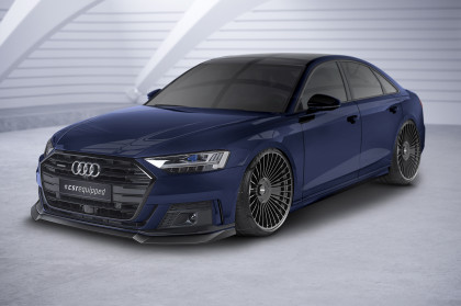 Spoiler pod přední nárazník CSR CUP pro Audi A8 D5 S-Line - carbon look lesklý