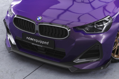 Spoiler pod přední nárazník CSR CUP pro BMW 2 G42 M-Paket/M240i - černý lesklý