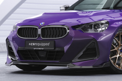 Spoiler pod přední nárazník CSR CUP pro BMW 2 G42 M-Paket/M240i - černý lesklý