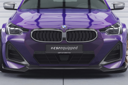 Spoiler pod přední nárazník CSR CUP pro BMW 2 G42 M-Paket/M240i - černý lesklý