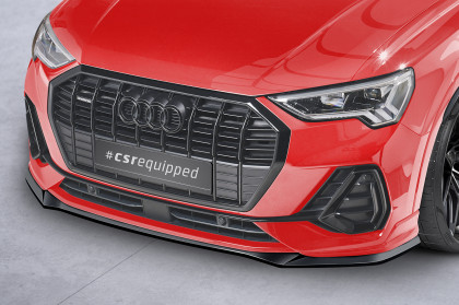 Spoiler pod přední nárazník CSR CUP pro Audi Q3 (F3) S-Line - černý lesklý