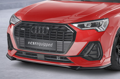 Spoiler pod přední nárazník CSR CUP pro Audi Q3 (F3) S-Line - černý lesklý