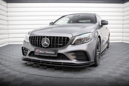 Street pro spojler pod nárazník lipa Mercedes-AMG C43 Coupe C205 Facelift Facelift černý