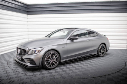 Prahové lišty Street pro + flaps Mercedes-AMG C43 Coupe C205 Facelift černé