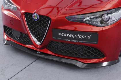 Spoiler pod přední nárazník CSR CUP pro Alfa Romeo Giulia (Typ 952) - černá struktura
