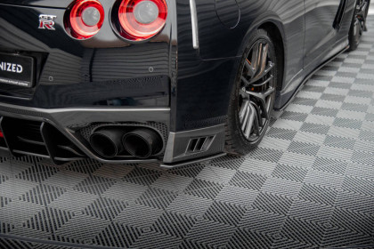 Splittery zadní boční Street Pro Nissan GTR R35 Facelift černé