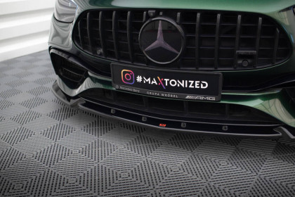 Spojler pod nárazník lipa V.2 Mercedes-AMG E63 W213 Facelift černý lesklý plast