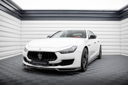 Spojler pod nárazník lipa V.1 Maserati Ghibli Mk3 Facelift černý lesklý plast