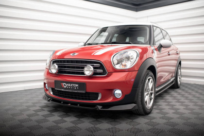 Spojler pod nárazník lipa Mini Cooper Countryman R60 Facelift černý lesklý plast